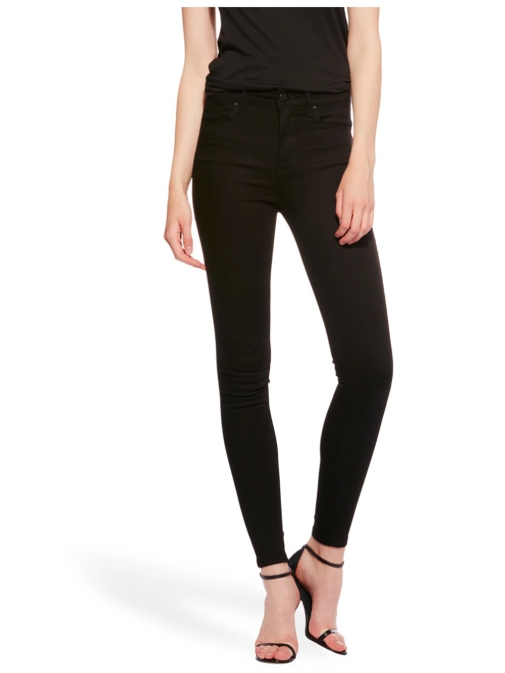MOTT & BOW HIGH RISE SKINNY BLACK BOND JEANS size 32